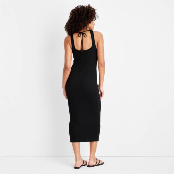 Women's Button-Front Ribbed Midi Dress - Future Collective with Jenee Naylor S - Picture 3 of 4